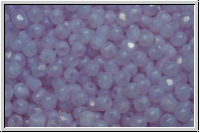 Bhm. Glasschliffperle, feuerpol., 3mm, violet, opal, 50 Stk.