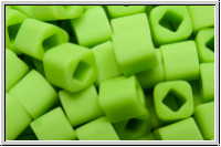 TC-04-0044f, TOHO Cubes, 4mm, green, lt., op., matte, 10g