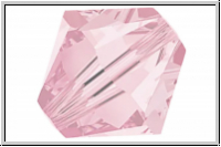 Preciosa Bicone, 4mm, pink sapphire, trans., 50 Stk.