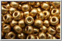 RR-08-4588, MIYUKI Rocailles, 08/0, gold, met., satin, 10g