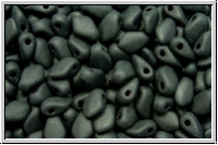 Gekko-Beads, 3x5mm, black, op., matte, 50 Stk.