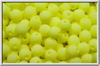 bhm. Glasperle, rund, 4mm, white, alabaster, soft yellow neon, 50 Stk.