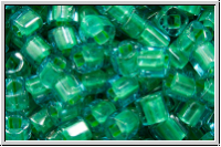 TC-03-0954, TOHO Cubes, 3mm, aqua, trans., lime-ld., 10g