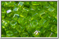 TC-03-0164, TOHO Cubes, 3mm, green, lime, trans., AB, 10g