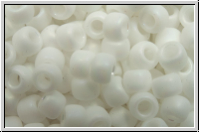 R-08-0761, TOHO Rocailles, 08/0, white, op., pastel, matte, 10g