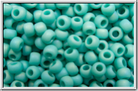 R-11-0413f, TOHO Rocailles, 11/0, turquoise, op., matte, AB, 10g