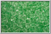 R-11-2722, TOHO Rocailles, 11/0, crystal, trans., mint-ld., glow in the dark, 10g