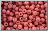 PR-11-03693, PRECIOSA Rocailles, 11/0, white, op., solgel coral pink-3, 20g