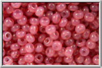 PR-11-02693, PRECIOSA Rocailles, 11/0, white, opal, solgel coral pink-3, 20g