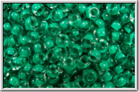 PR-11-08A58, PRECIOSA Rocailles, 11/0, crystal, trans., terra intensive sea green-ld., 20g