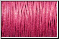 Baumwollkordel (BW), gewachst, 1mm, hot pink, Preis/m
