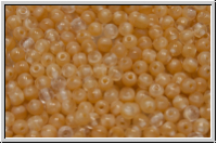 bhm. Glasperle, rund, 3mm, caramel, wolkig-opal, 50 Stk.