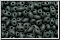 PRECIOSA TWIN Beads, black, op., matte, 10g