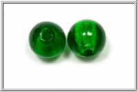 ind. Lampenperle, rund, 12mm, green, kelly, trans., Silbereinzug, 1 Stk.