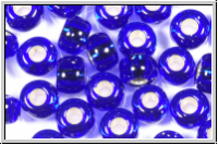 RR-06-0020, MIYUKI Rocailles, 06/0, cobalt, trans., silver-ld., 10g