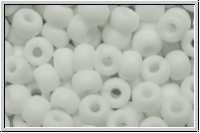 RR-06-0402f, MIYUKI Rocailles, 06/0, white, op., matte, 10g