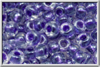 RR-06-1558, MIYUKI Rocailles, 06/0, crystal, trans., met. dk. purple-ld., 10g