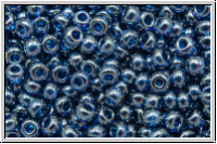 bhm. Rocailles, 10/0, capri blue, trans., luster, 10g