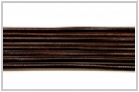 Lederband, 1,3mm, rund, dark brown, Ziege, Lnge 1 m