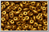 SD-00030-01730, SuperDuo Beads, goldenrod, metallic, satin, 10 g