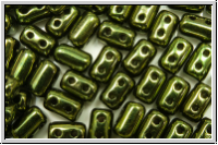 RUL-23980-14495, Rulla Beads, 3x5mm, green, met., 100 Stk. (ca. 11 g)