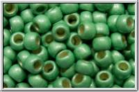 R-08-0570fPF, TOHO Rocailles, 8/0, mint green, galv., perm.-finish, matte, 10g