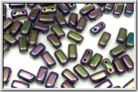 Brick CzechMates, 3x6mm, purple, met., iris., 25 Stk.