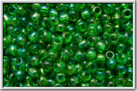 R-11-0167b, TOHO Rocailles, 11/0, grass green, trans., AB, 10g