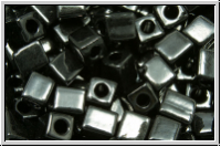 SB-04-0401, MIYUKI Squares, 4mm, black, op., 15g