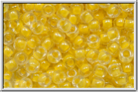 RR-08-0202, MIYUKI Rocailles, 08/0, crystal, trans., yellow-ld., 10g