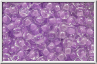 RR-08-0222, MIYUKI Rocailles, 08/0, crystal, trans., lavender-ld., 10g