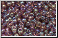 RR-08-0256, MIYUKI Rocailles, 08/0, amethyst, lt., trans., AB, 10g