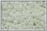 RR-08-0402, MIYUKI Rocailles, 08/0, white, op., 10g