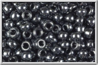 RR-08-0451, MIYUKI Rocailles, 08/0, hematite, met., 10g