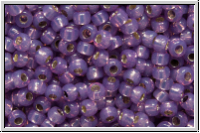 R-11-2108, TOHO Rocailles, 11/0, amethyst, opal, silver-ld., 10g