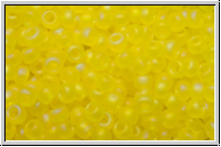 R-11-0175f, TOHO Rocailles, 11/0, lemon, trans., matte, AB, 10g