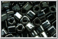 TC-03-0081, TOHO Cubes, 3mm, hematite, met., 10g