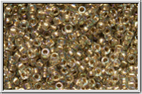 R-15-0994, TOHO Rocailles, 15/0, crystal, trans., gold-ld., AB, 5g