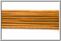 Lederband, 1,3mm, rund, light brown, Ziege, Lnge 1 m
