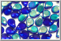 Pip-Beads, 5x7mm, cobalt, trans., AB., 50 Stk.