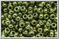 RR-08-0459, MIYUKI Rocailles, 08/0, olivine, met., 10g