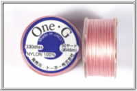 TOHO OneG Beading-Thread Fdelgarn, rosa, 1 Spule