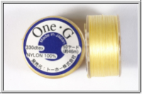 TOHO OneG Beading-Thread Fdelgarn, yellow, 1 Spule