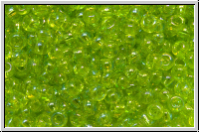 R-11-0164, TOHO Rocailles, 11/0, lime green, trans., AB, 10g