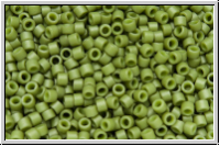 DB0391, MIYUKI Delica, 11/0, olivine, op., matte, 5g