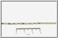 Gliederkette, eckig, 4x2mm, antiksilberfb., Edelstahl, Preis/10cm