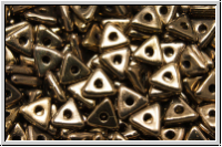 Tri-Beads, 4mm, bronze, chocolate, met., 100 Stk.