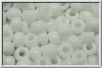 RR-06-0402, MIYUKI Rocailles, 06/0, white, op., 10g