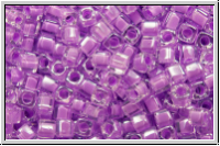 SBS-18-0222, MIYUKI Squares, 1,8mm, crystal, trans., orchid-ld., 5g