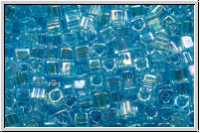 SBS-18-0260, MIYUKI Squares, 1,8mm, aqua, trans., AB, 5g